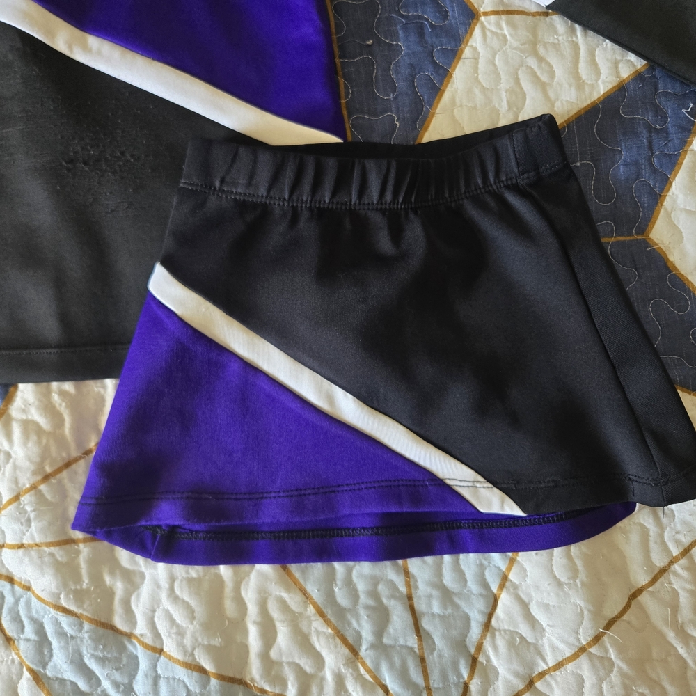 Black and Purple Athletic Skirt